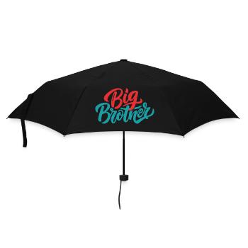GROßER BRUDER - Regenschirm (klein) - Schwarz - Vorne