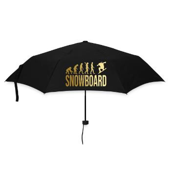 Evolution Snowboard - Regenschirm (klein) - Schwarz - Vorne