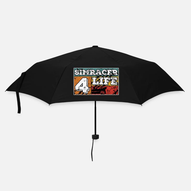 SimRacer 4 Life (White Text) - Umbrella (small) - black