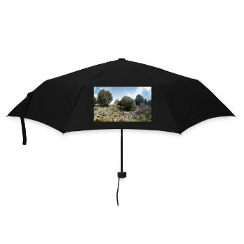 Burgruine des mittelalterlichen Palio Pyli Kos - Regenschirm (klein) - Schwarz - Vorne