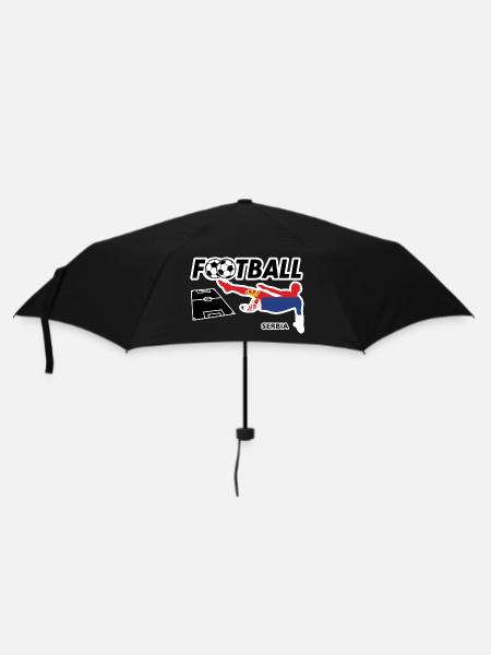 La fièvre du football Serbie - Parapluie standard - noir