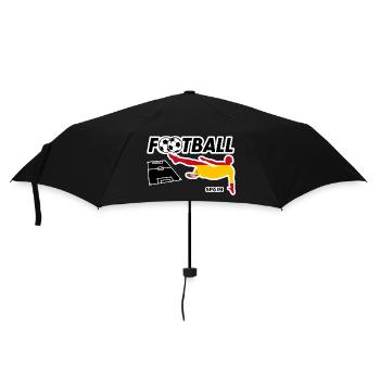 Fußball Fieber Spanien - Regenschirm (klein) - Schwarz - Vorne