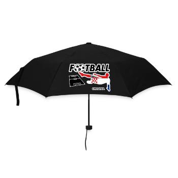 Fièvre du football Croatie - Parapluie standard - noir - Devant