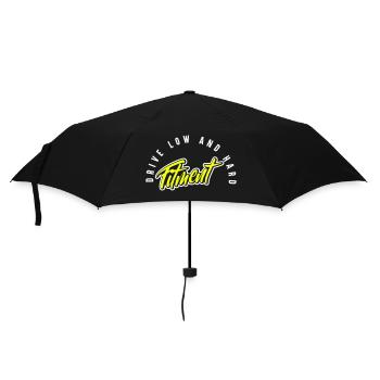 fitment low and hard - Regenschirm (klein) - Schwarz - Vorne