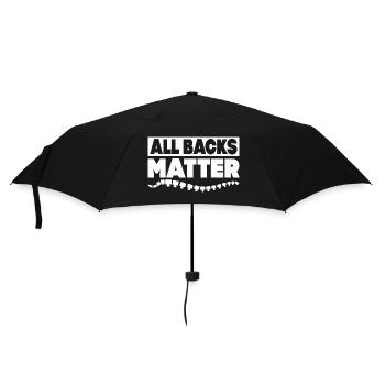 All Backs Matter Physical Therapist Chiropractor - Regenschirm (klein) - Schwarz - Vorne