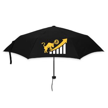 Bitcoin Crypto Next Big Power Bullrun Go Up - Regenschirm (klein) - Schwarz - Vorne