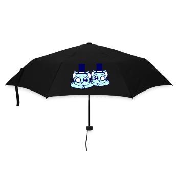 Sir Cats Gentlemen Chapeau haut de forme Monocle Homme Empire - Parapluie standard - noir - Devant