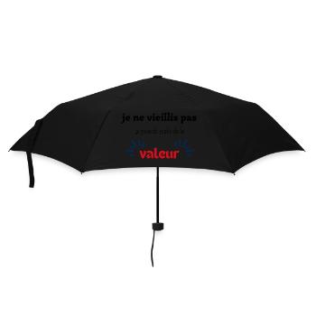 je ne vieillis pas je prends juste de la valeur - Parapluie standard - noir - Devant