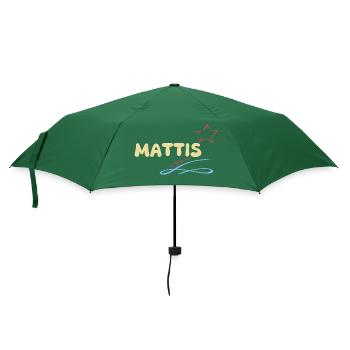 Geschenk Mattis - Regenschirm (klein) - Flaschengrün - Vorne