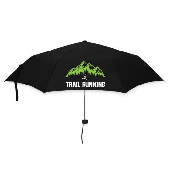 Trailrunning - Regenschirm (klein) - Schwarz - Vorne