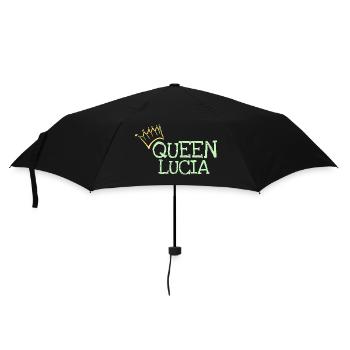 Geschenk für Lucia - Regenschirm (klein) - Schwarz - Vorne