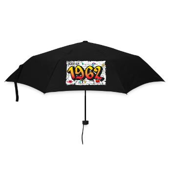 Classic 1962 Graffiti – 63 Years of Rebel Elegance - Umbrella (small) - black - Front