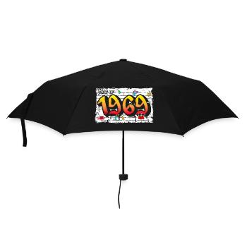 Retro vibes 1969 Graffiti – 56 ans d’audace - Parapluie standard - noir - Devant