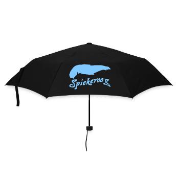 Spiekeroog Tattoo - Umbrella (small) - black - Front