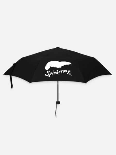 Spiekeroog Tattoo - Regenschirm (klein) - Schwarz
