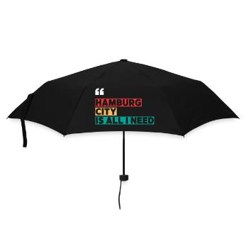 Hamburg City is all i need - Umbrella (small) - black - Front
