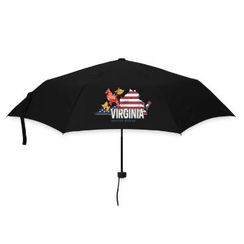 Virginie États-Unis Souvenir Vintage Rétro - Parapluie standard - noir - Devant