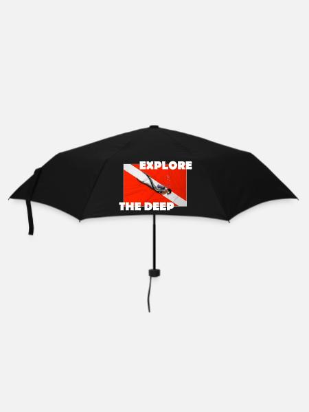 EXPLORE THE DEEP - Umbrella (small) - black