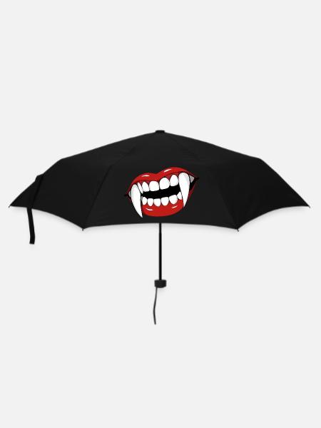Vampire Lips Pop Art Halloween Party - Parapluie standard - noir