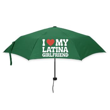 J’adore la Saint-Valentin de ma petite amie latina - Parapluie standard - vert bouteille - Devant