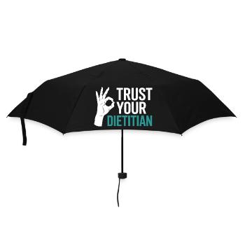 Registered Dietitian Certified Nutrition Counselor - Umbrella (small) - black - Front