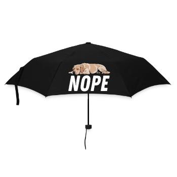 Yellow Golden Labrador Dog Nope  - Umbrella (small) - black - Front
