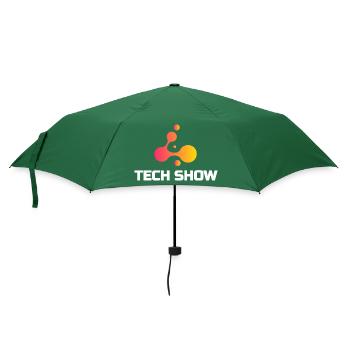 Tech Show Neon Blob Tee - Umbrella (small) - bottlegreen - Front