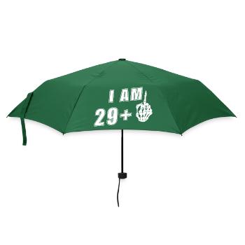 I Am 29 Plus Mittelfinger Lustiger 30. - Regenschirm (klein) - Flaschengrün - Vorne