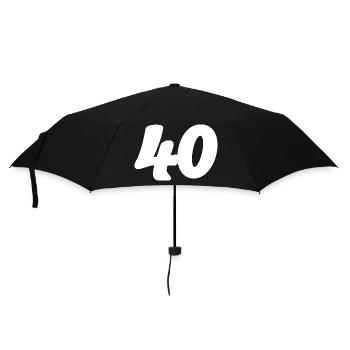 40. 40 YEARS. 40th ANNIVERSARY. 40 YEARS ANNIVERSARY. - Umbrella (small) - black - Front