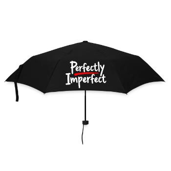 Perfectly Imperfect Statement for Self-Love - Umbrella (small) - black - Front