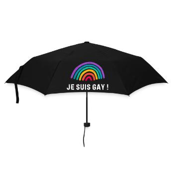 Je suis gay – arc-en-ciel fierté LGBTQ+ - Parapluie standard - noir - Devant