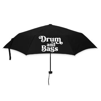 Drum and Bass Retro Glyphs - Umbrella (small) - black - Front