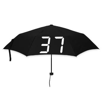 digitale_zahl_37- - Umbrella (small) - black - Front