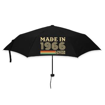 1966 Vintage Rétro Cadeau D'anniversaire - Parapluie standard - noir - Devant