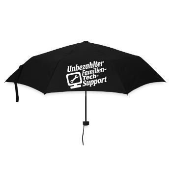 Unbezahlter Familien Tech-Support - Umbrella (small) - black - Front