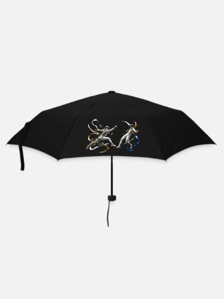 Duellfecht-Energie-Bänder - Regenschirm (klein) - Schwarz