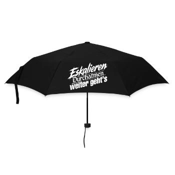 Ruhe Bewahren - Regenschirm (klein) - Schwarz - Vorne