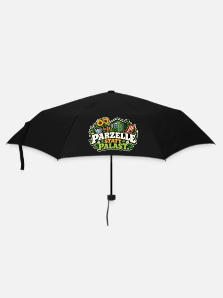 Parzelle statt Palast - Regenschirm (klein) - Schwarz