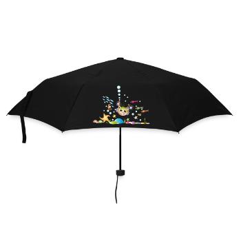 Taucher - Regenschirm (klein) - Schwarz - Vorne