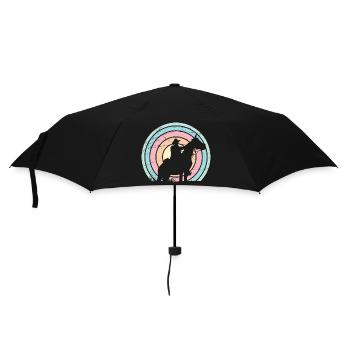 Cowboy - Western - Regenschirm (klein) - Schwarz - Vorne