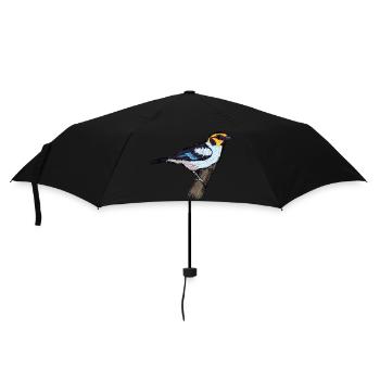 Tangerine à face rouge / Tanager face à la flamme Design I - Parapluie standard - noir - Devant