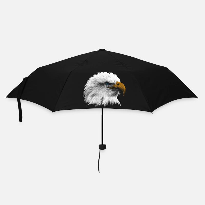 Weißkopfseeadler - Regenschirm (klein) - Schwarz