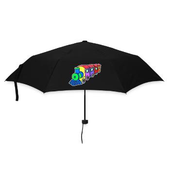 Chemin de fer à vapeur enfants - Parapluie standard - noir - Devant