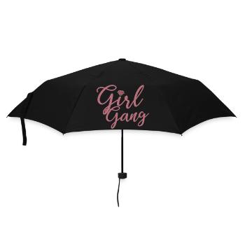 Mädchen Gang - Braut Squad Bachelorette Party Geschenk - Regenschirm (klein) - Schwarz - Vorne