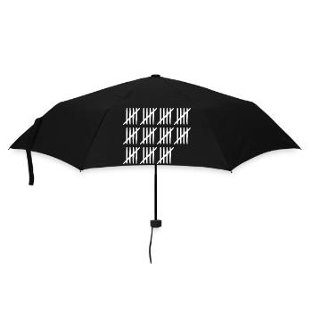 55. Geburtstag Strichliste 55 Jahre alt - Regenschirm (klein) - Schwarz - Vorne