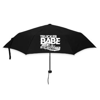 Trucker Babe - Umbrella (small) - black - Front