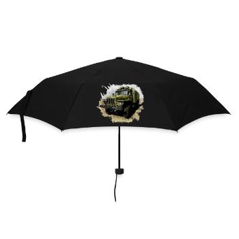 URAL 4320 with box body - Umbrella (small) - black - Front