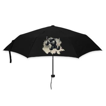 Monster truck - Umbrella (small) - black - Front