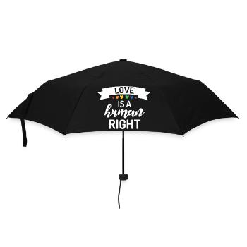 Love is a Human Right - Umbrella (small) - black - Front