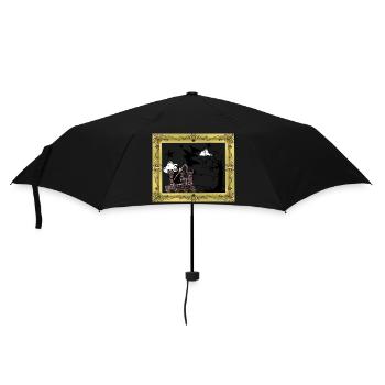 Horror Middle Ages Castle Fortress Grim Reaper Death - Umbrella (small) - black - Front